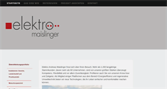 Desktop Screenshot of elektro-maislinger.at