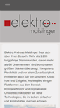 Mobile Screenshot of elektro-maislinger.at